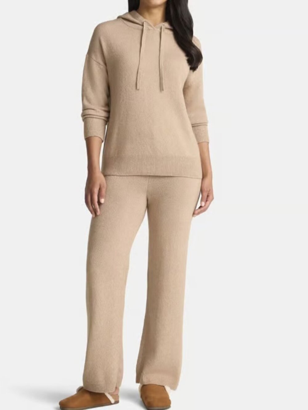 Time and Tru Women's and Women’s Plus Sweater Hoodie and Pants Set, Sizes XXL